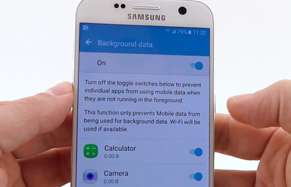 How to Restrict Background Data on Galaxy S7